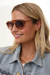 Walnut Courtside Sunglasses